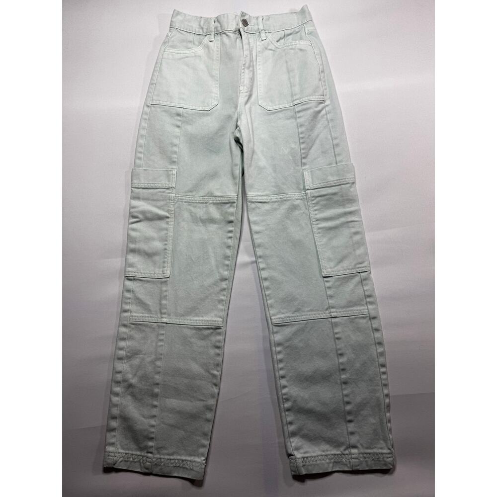 BDG Women's Blue/Green High Rise Baggy Cargo Jeans - Size 26 (27x29.5)*